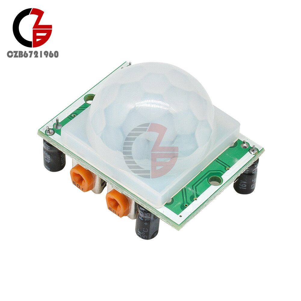 5PCS HC-SR501 Adjust IR Pyroelectric Infrared PIR Motion Sensor Detector Module