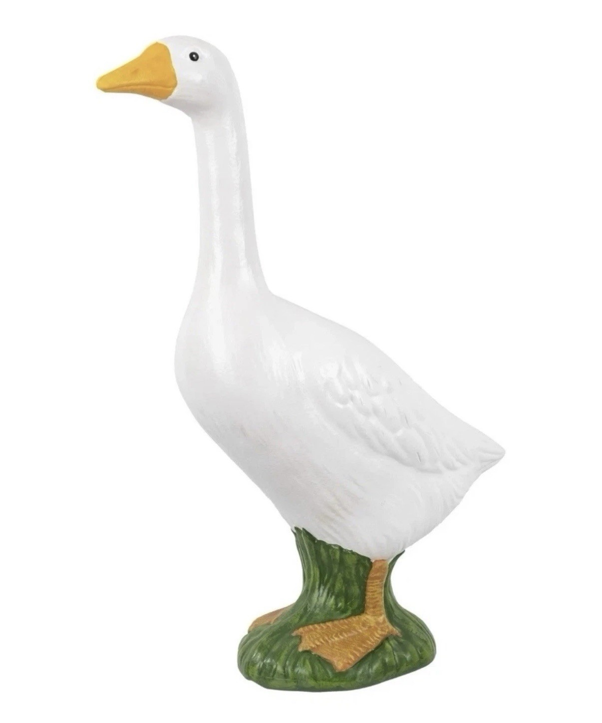 VIRAL Mainstays Large White 20"H Dress Up Goose Garden Statue Yard Decor NEW