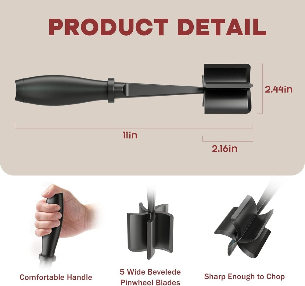 Premium Meat Chopper Burger Grinder Nylon Kitchen Tool