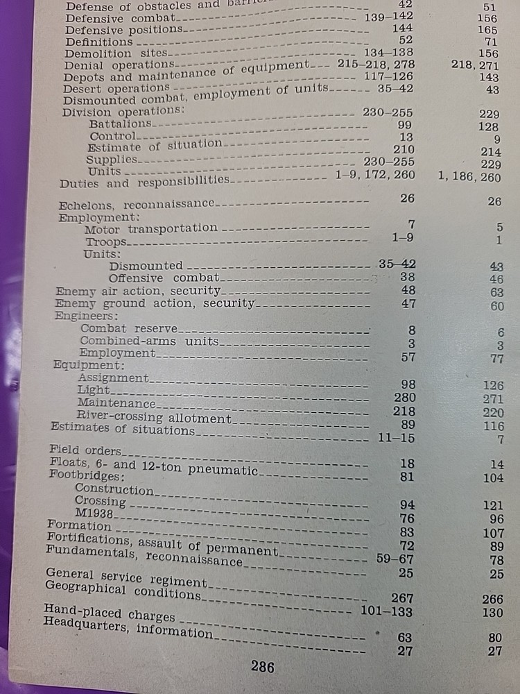 WW2 War Department 1943 Engineer Field Manual 1944 Corps Of Engineers Ref Data