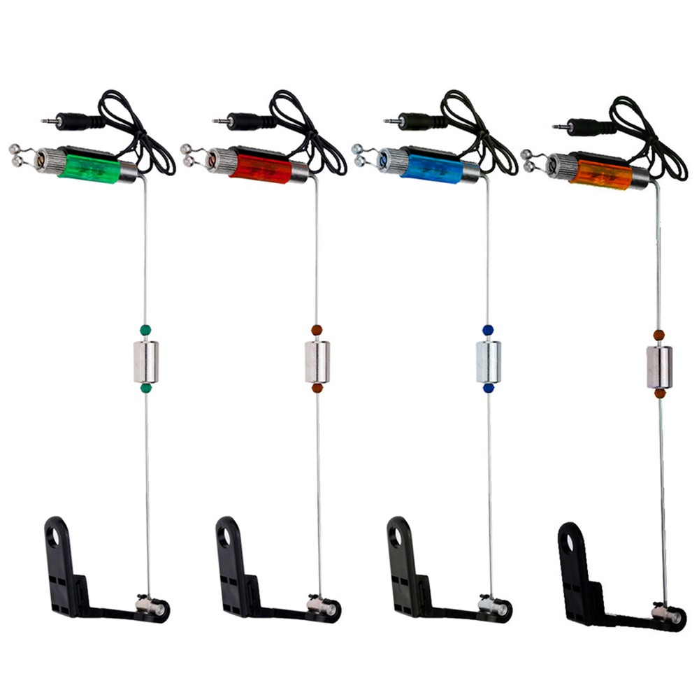 4Pcs  Fishing Bite  Hanger   Illuminated Indicator N2D9