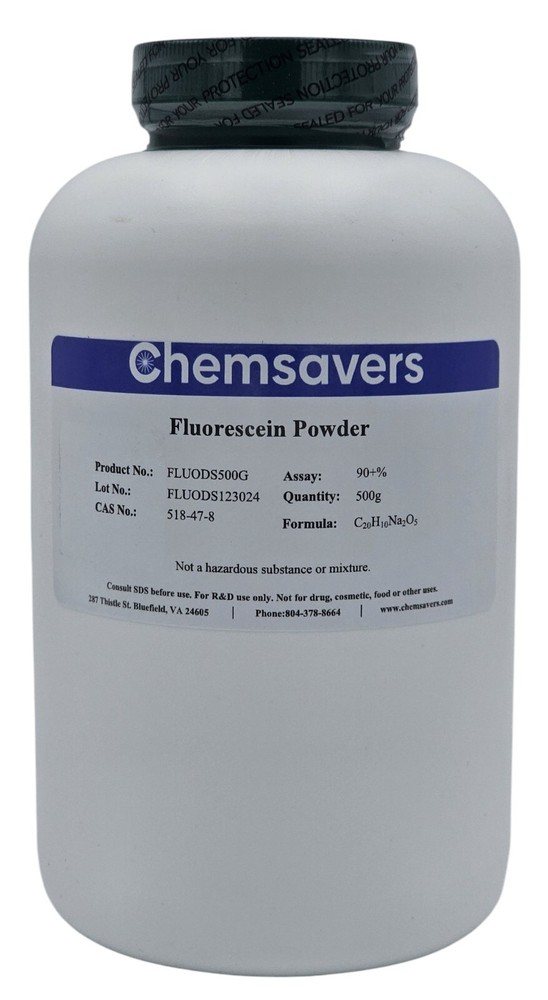 Fluorescein Powder, 90+%, 500g