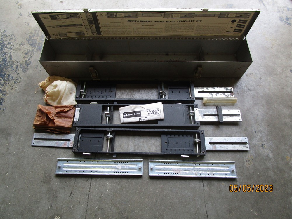 Black & Decker Hinge Butt Template Kit 57809 with Original Case
