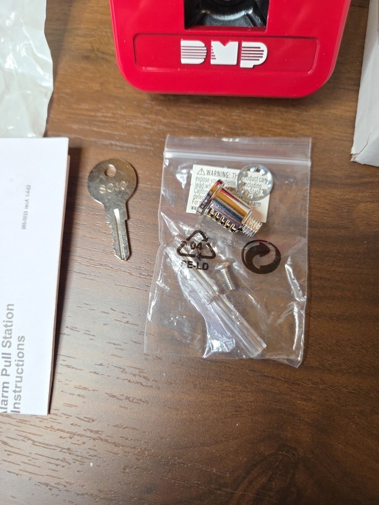 DMP 850D Manual Pull Station Metal Push Pull Red New Open Box