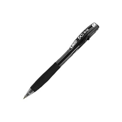 BU3 Grip Retractable Ballpoint Pen, Medium Point (1.0mm), Black, Retractable