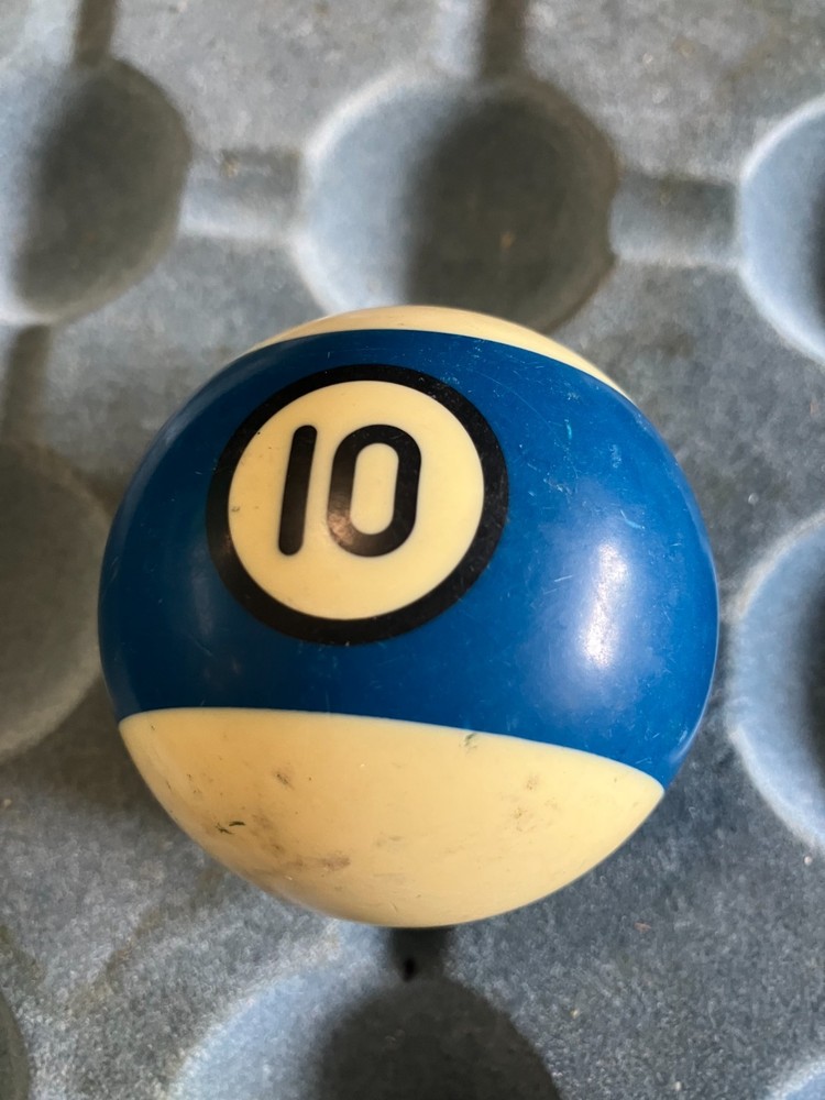 Vintage Black Ring / Circle Billiard Ball Replacement #10