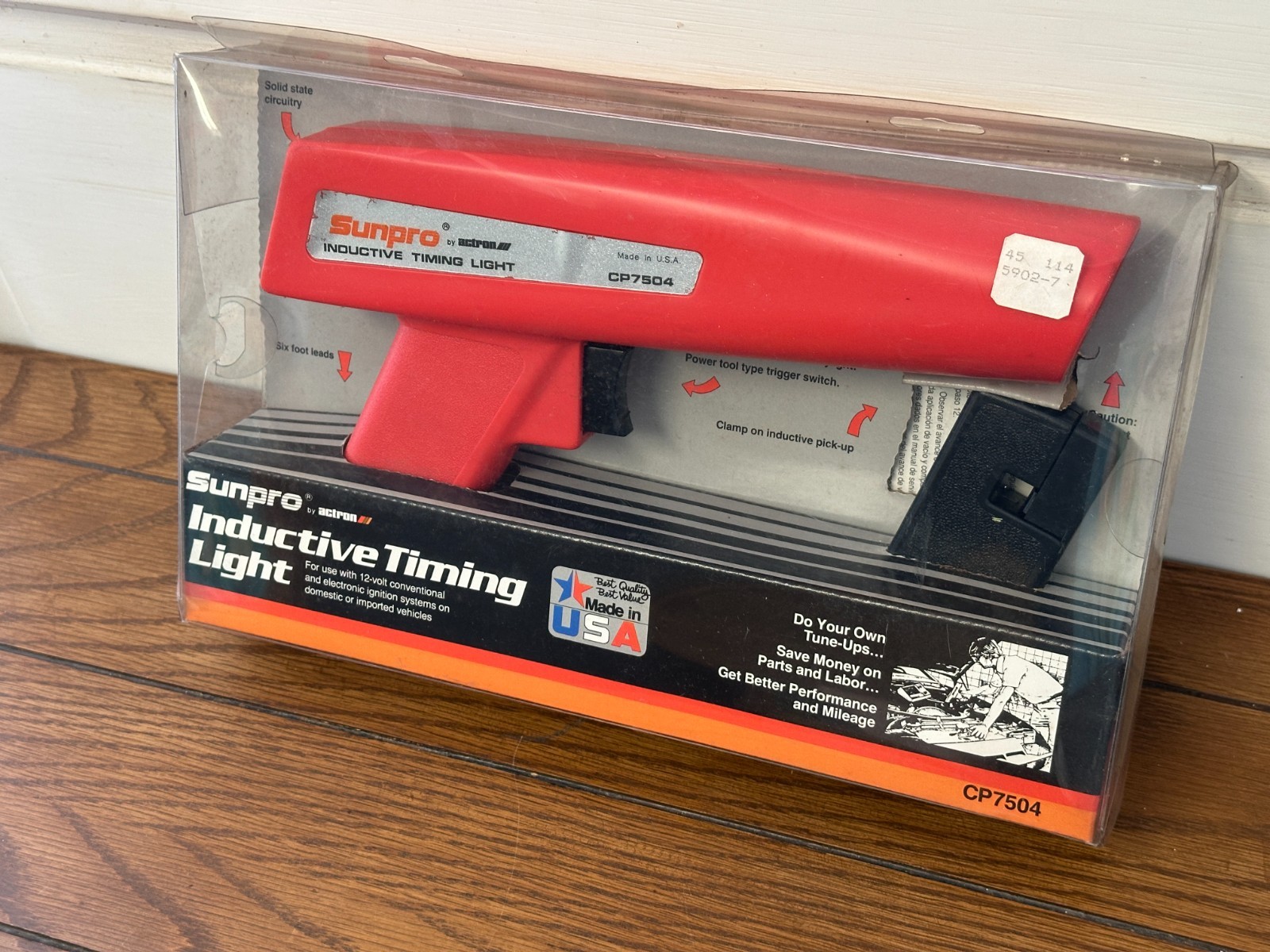 NOS SUNPRO CP7504 Inductive Timing Light 1990 Made in USA NEW in PACKAGE