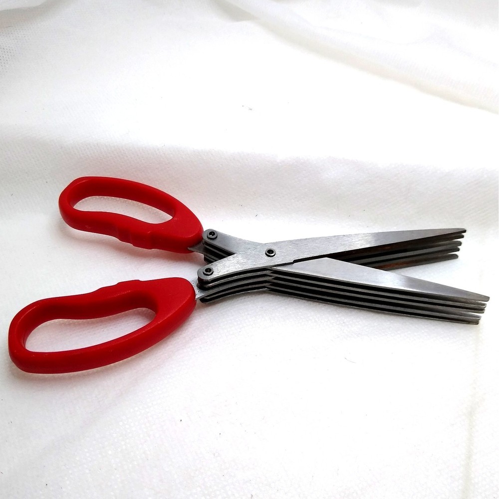 HERB SCISSORS FIVE SCISSORS IN ONE ten blades NO PACKAGE
