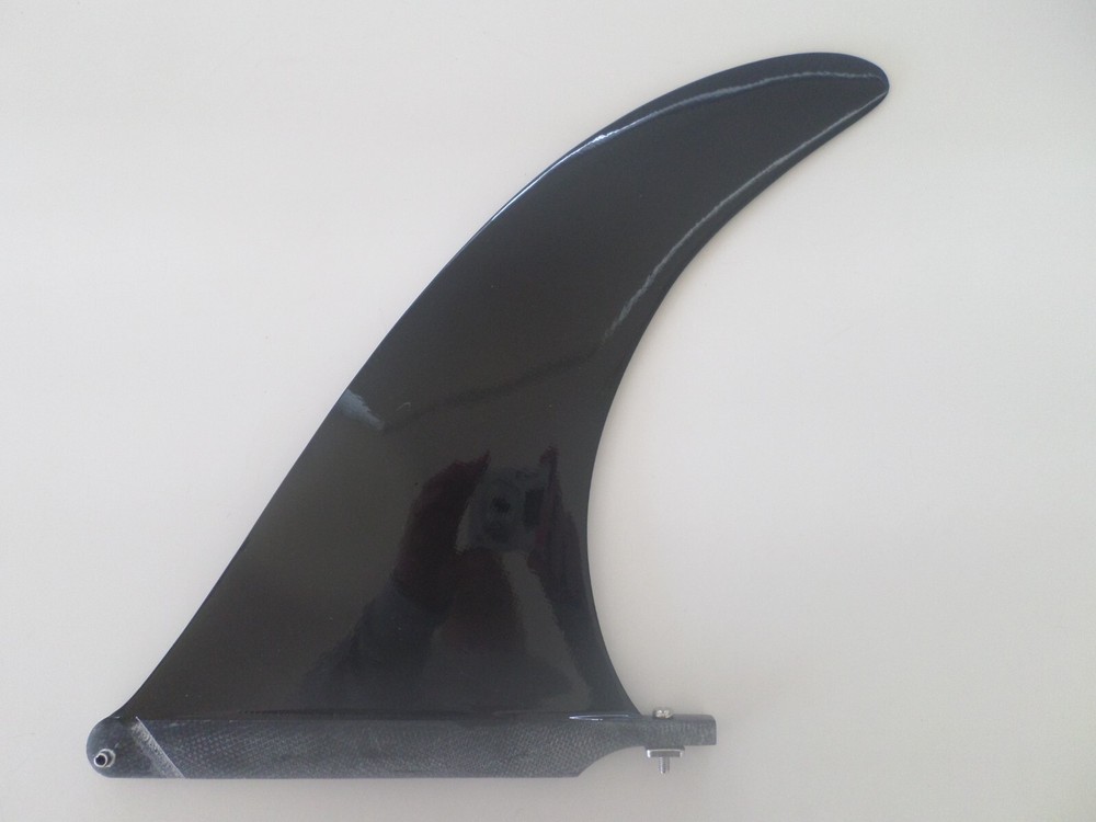 Fibreglass SINGLE FIN 10 inch SOLID GLOSS surfboard FIN with screw LONGBOARDS