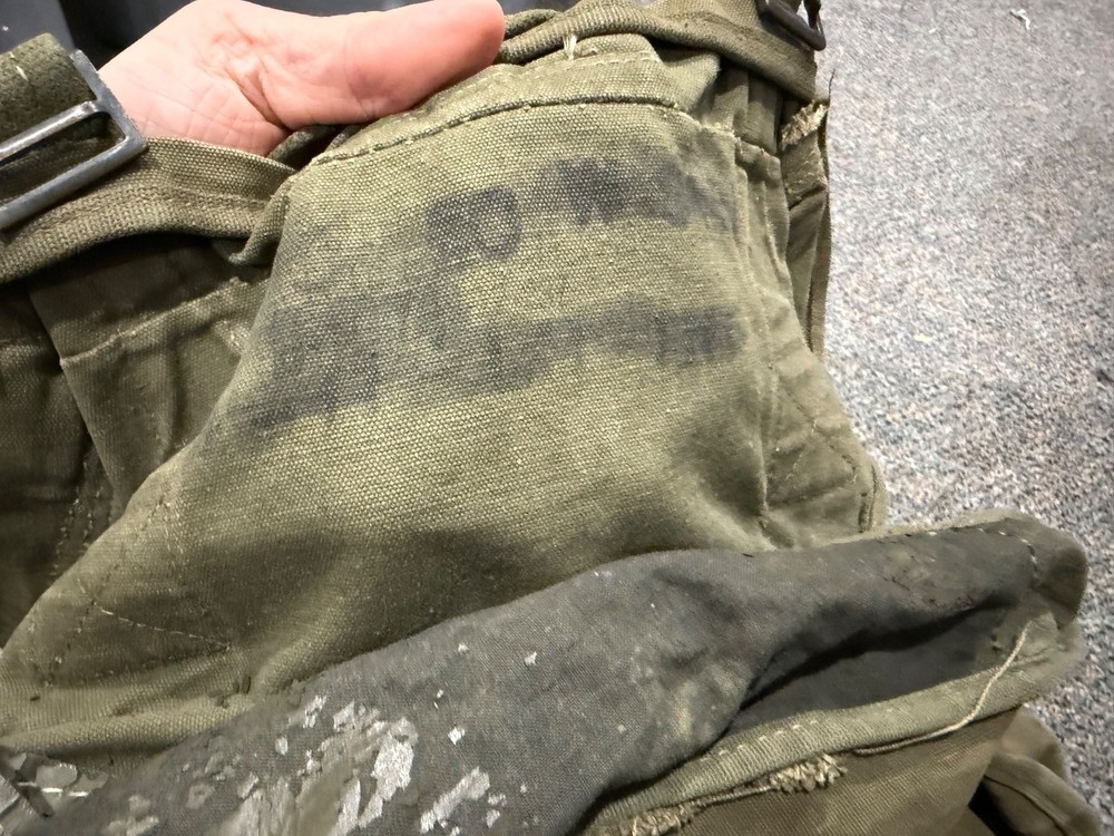 ORIGINAL POST WWII KOREAN WAR US ARMY M1945 COMBAT FIELD PACK & SUSPENDERS SET-