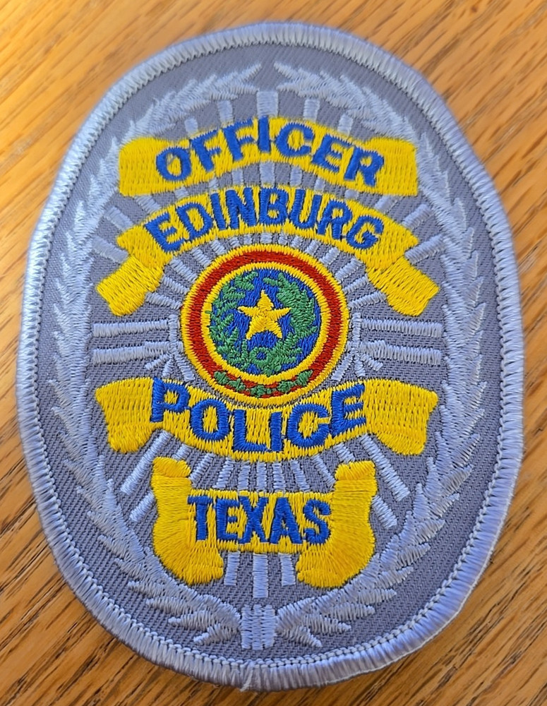 EDINBURG TEXAS small POLICE PATCH