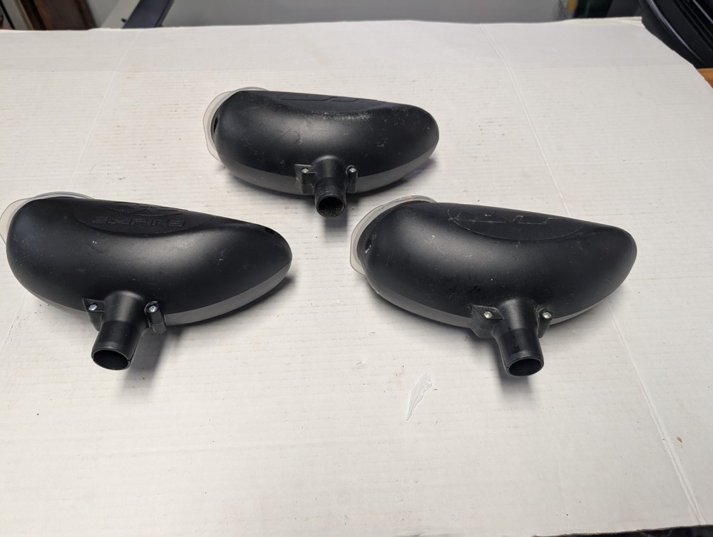 3 Gravity Fed Paintball Hoppers