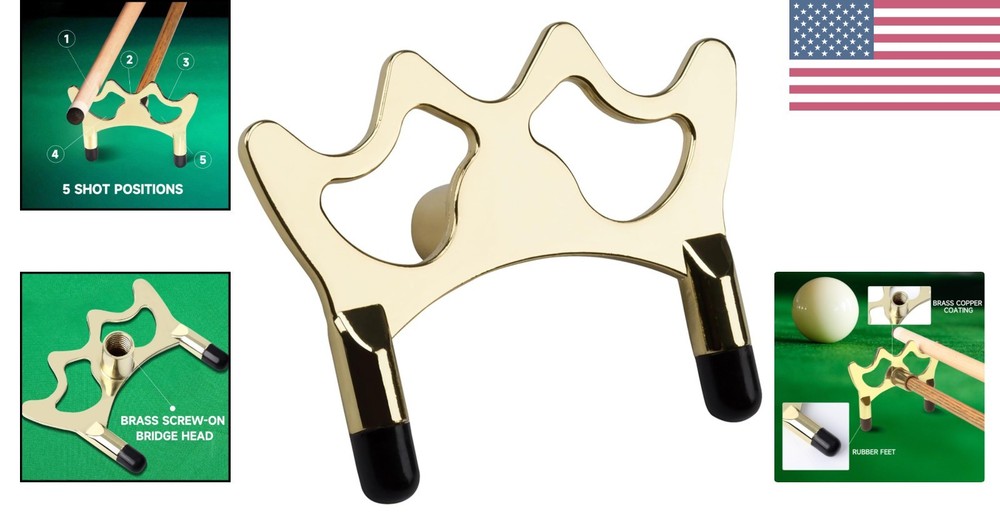 Five-Position Adjustable Billiards Bridge Head for Enhanced Shooting Accuracy
