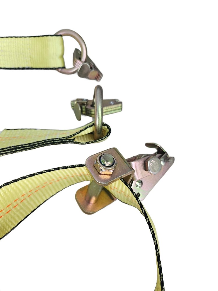 Mega Tie 4 PACK E-track 2”x 10' Car Tie Down Straps for Trailers, Auto ATV
