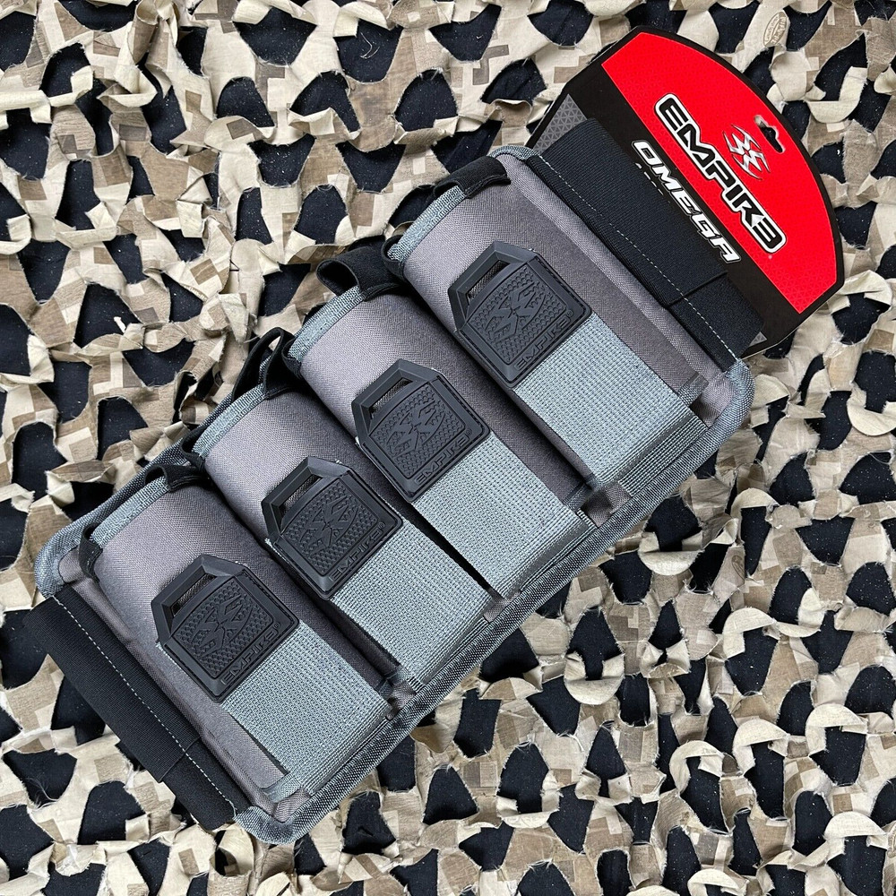 NEW Empire Omega 4 Pod Paintball Harness - Solid Gray