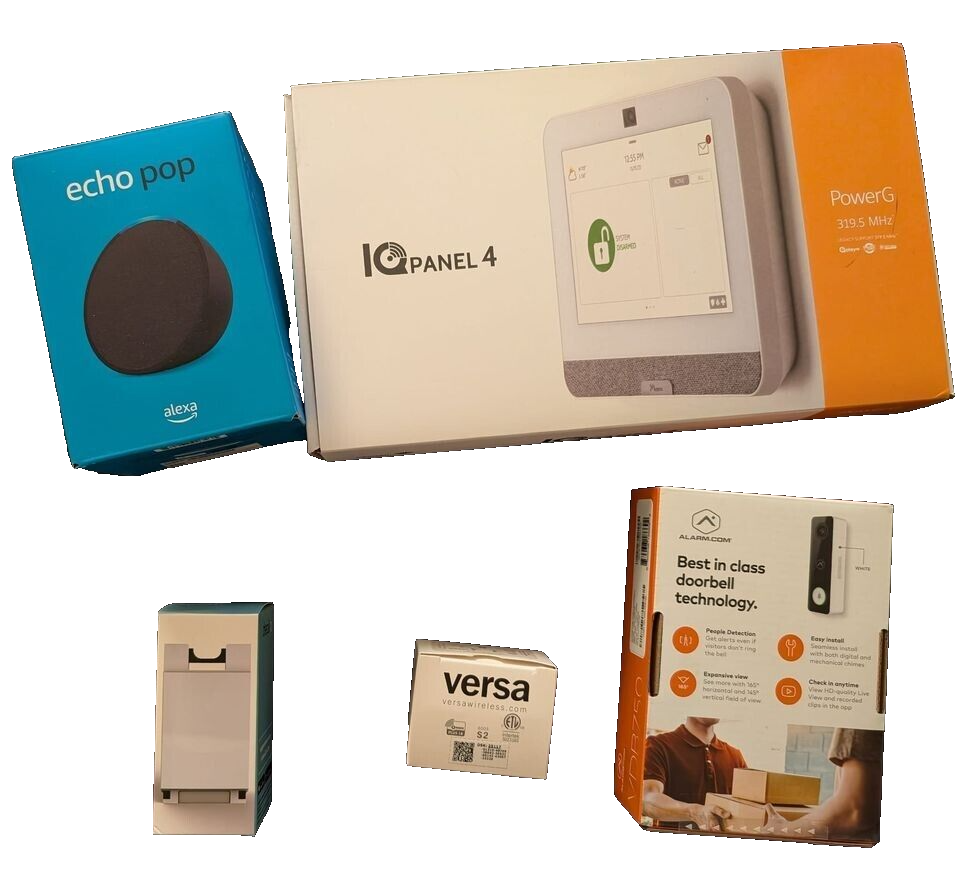 Qolsys IQ Panel 4: Wireless Smart Home Security System Alarm Panel for House