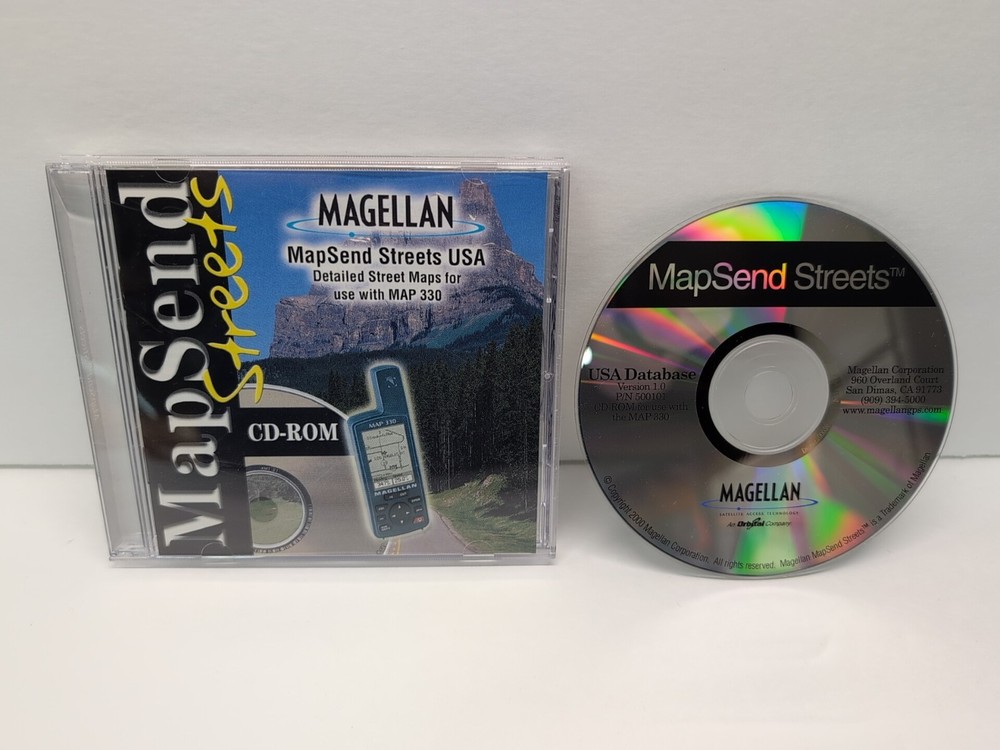 Magellan MapSend Streets CD For Map 330