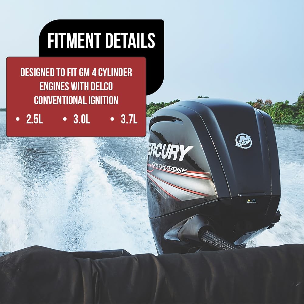 Ignition Distributor Cap, Rotor, Points, Condenser tune up Kit for Black