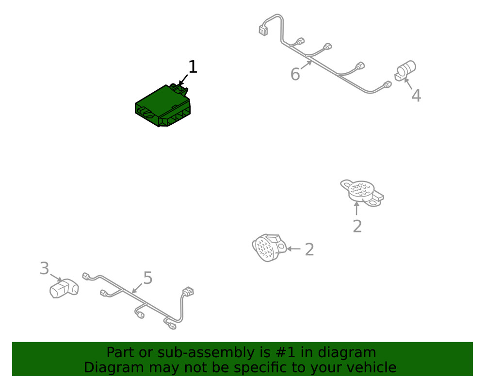 Genuine Audi Control Module 8K0-907-063-DL