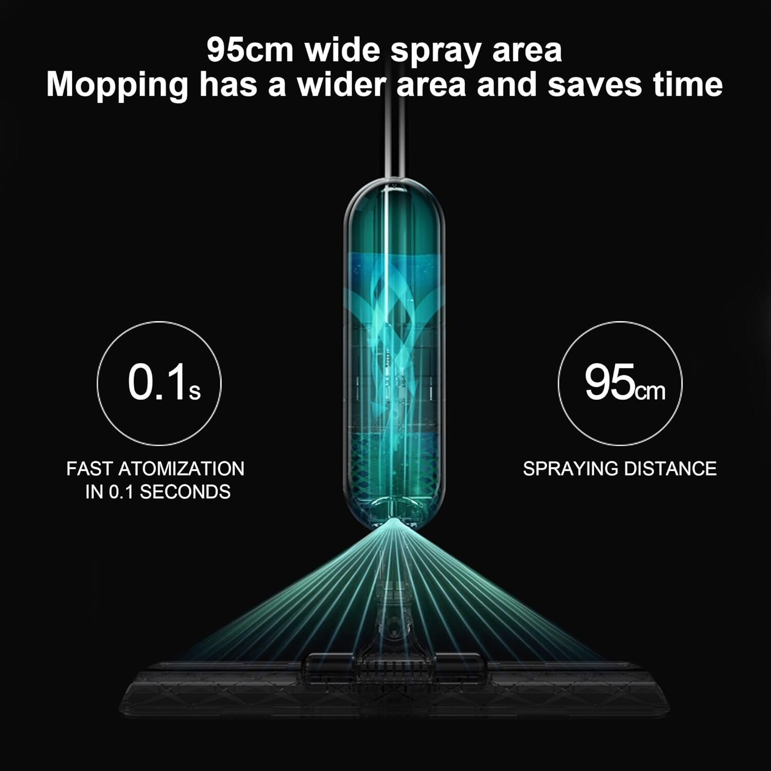 Spray Mops for Floor Cleaning with 5 Washable Pads, Wet Dry Microfiber Mop Home