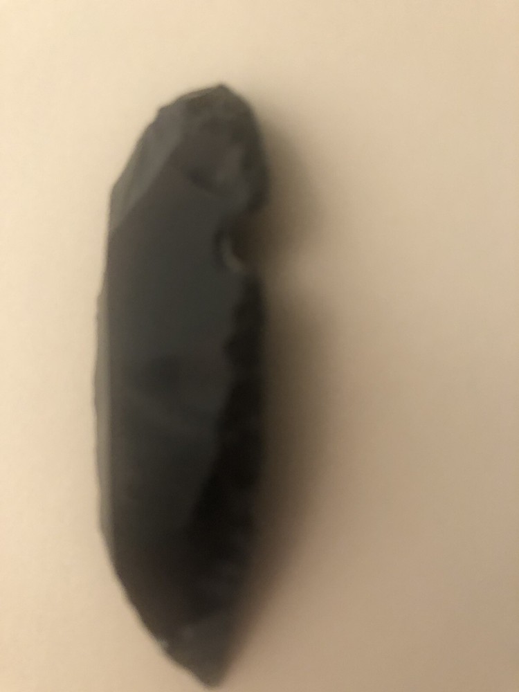 1 Black Obsidian Arrowhead Point Gem 2 inches