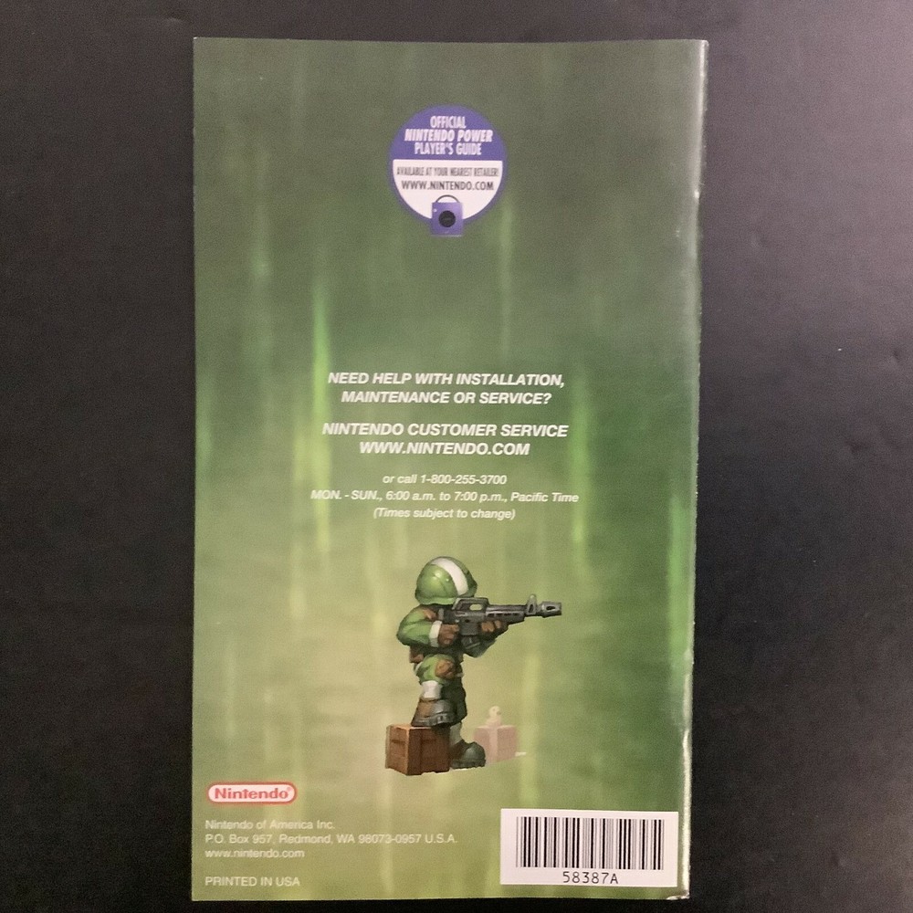 Batallion Wars Nintendo Gamecube Instruction Manual Only