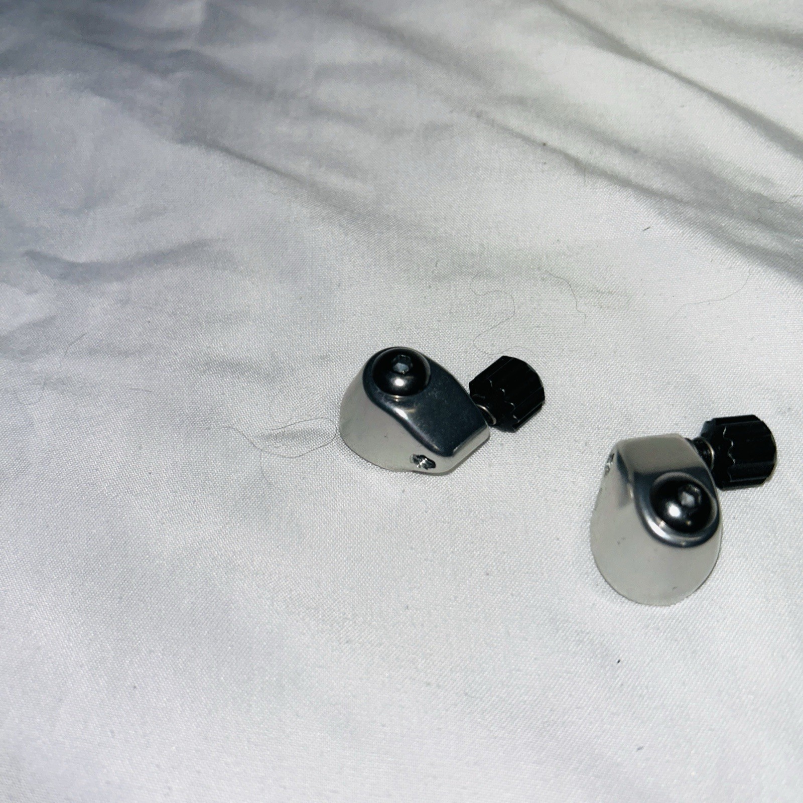 Campagnolo Downtube Cable Stop Shifter Bosses with Barrel Adjusters