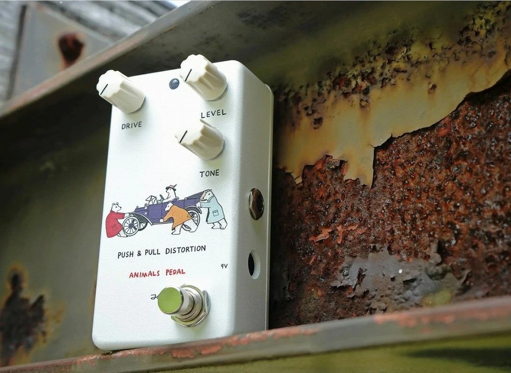 Animals Pedal Push & Pull Distortion Guitar Effect Pedal