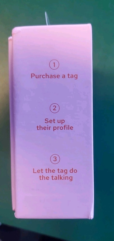 NIB - Tailr CLASSIC PET TAG - GOLD- SIZE: LARGE - APPLE/ANDROID COMPATIBLE