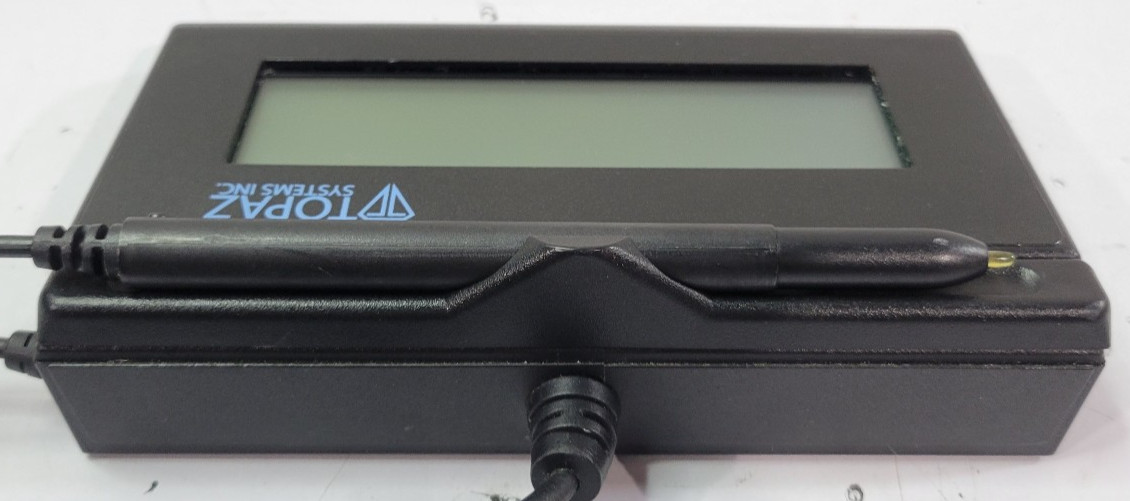 Topaz Systems T-LBK462-HSB-R 1x5 Signature Pad USB - TESTED