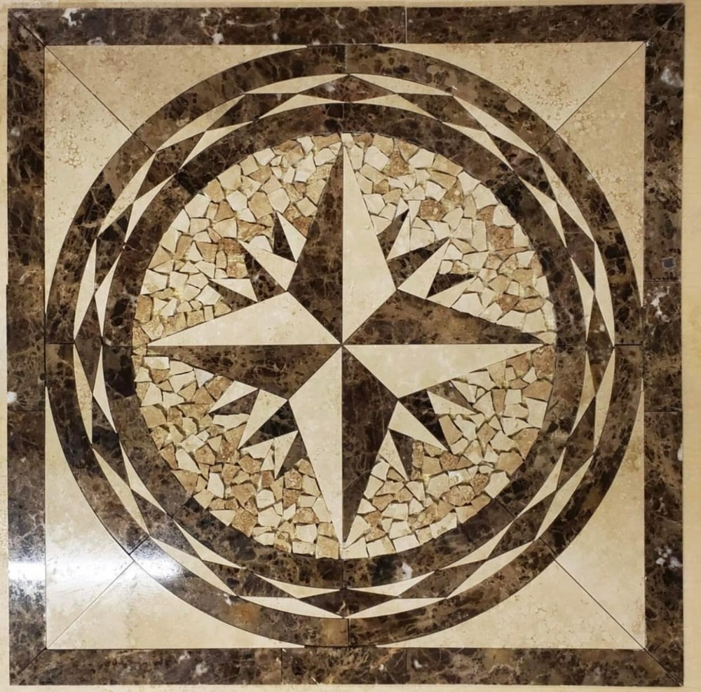 Floor Marble Medallion  32”x32”
