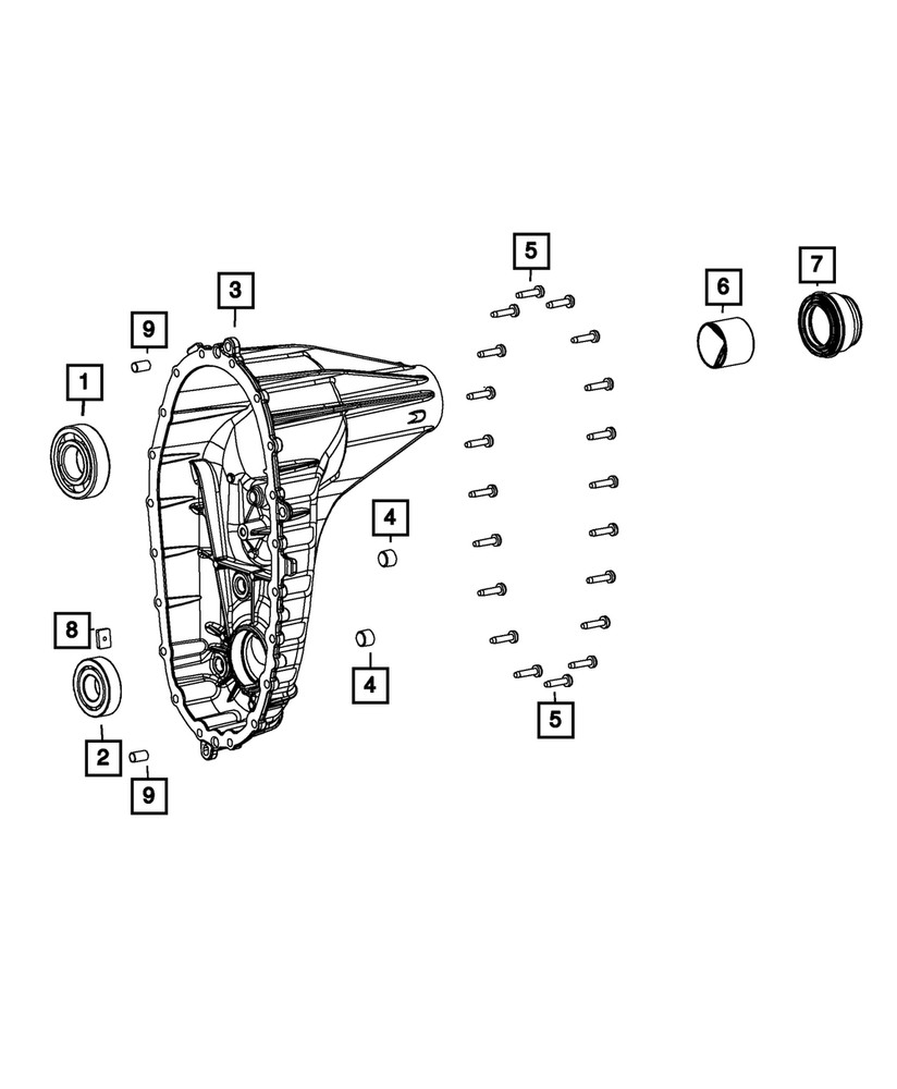 Genuine Mopar Output Shaft Seal 68718876AA