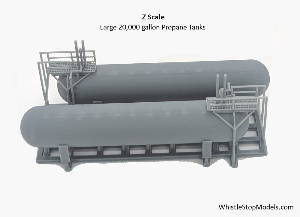 Z Scale 2 Large Propane Tanks