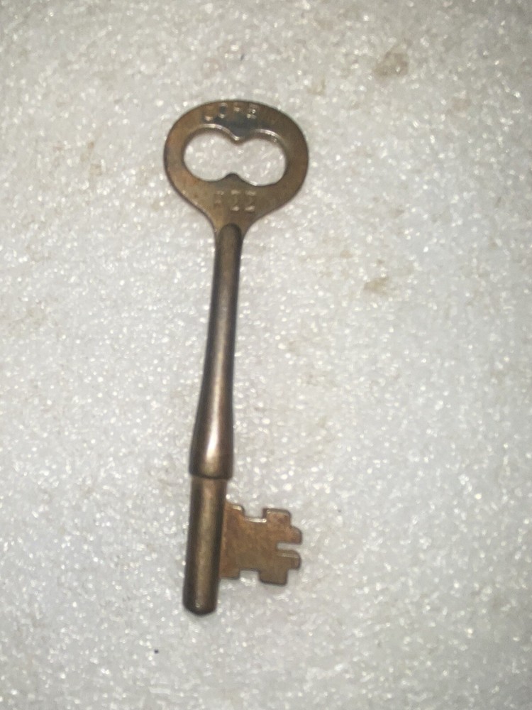 Antique Corbin Mortise Lock Skeleton Key Marked R33