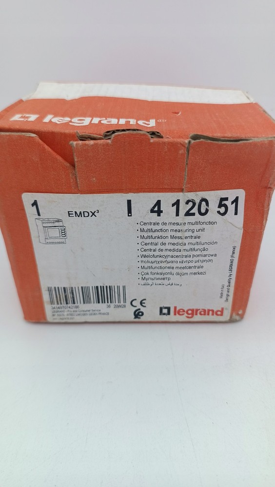 Legrand 412051 EMDX3 TH35 RS485 Network Parameter Analyzer