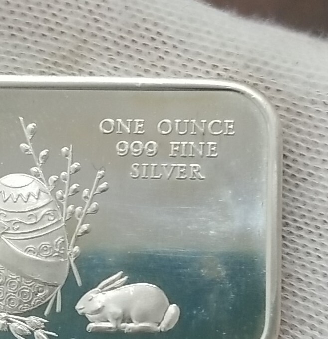 Easter 1973 1 Oz Fine Silver Bar #2881
