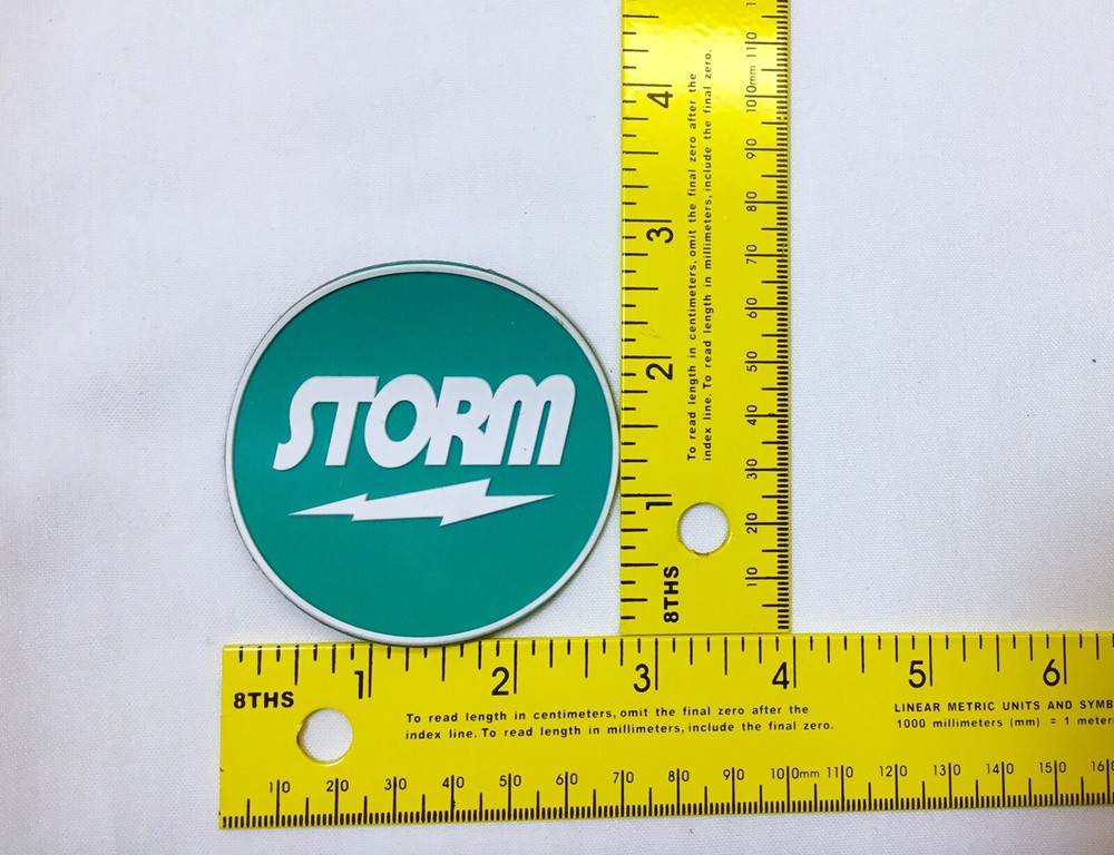 New Storm Bowling Round Patch (Teal and White)