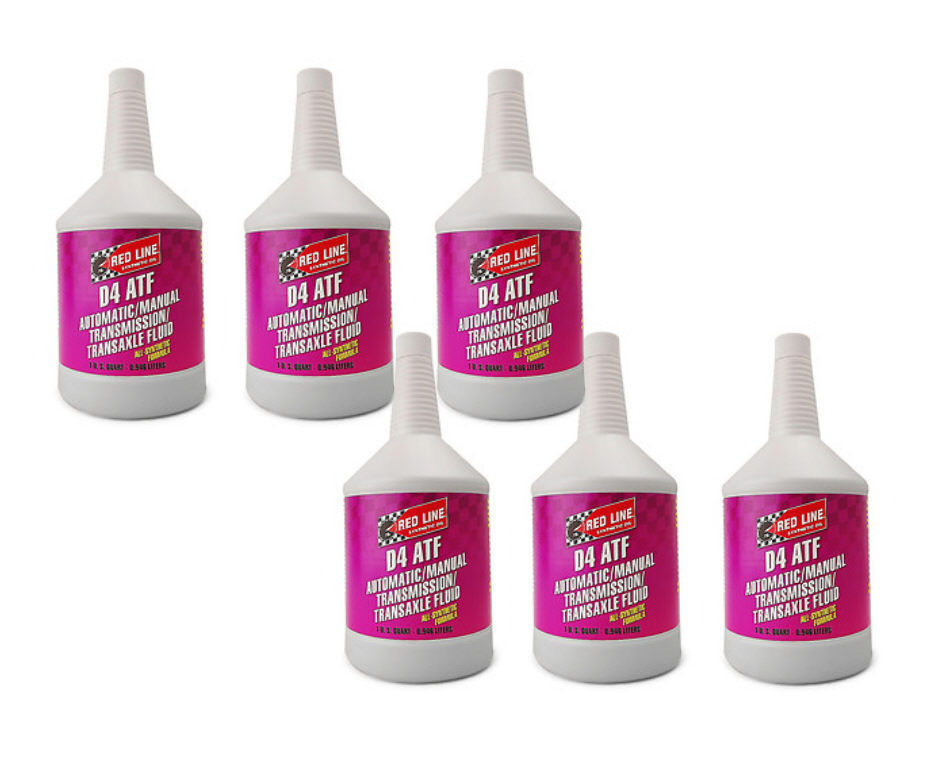 Red Line D4 Automatic Transmission Fluid ATF (6 Pack)  RED-30504