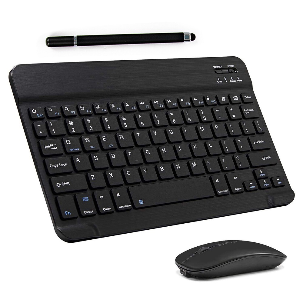 Bluetooth Keyboard and Mouse Combo Rechargeable Portable Wireless Keyboard Mouse