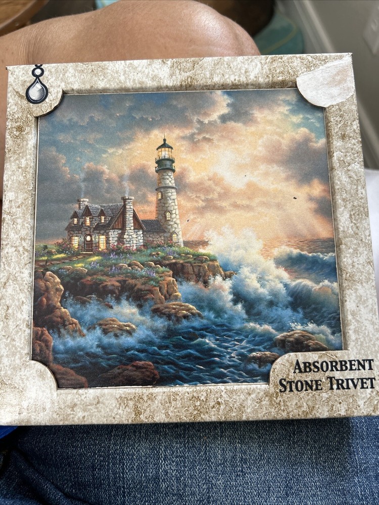 Absorbastone Trivet. Lighthouse. Absorbent. NEW