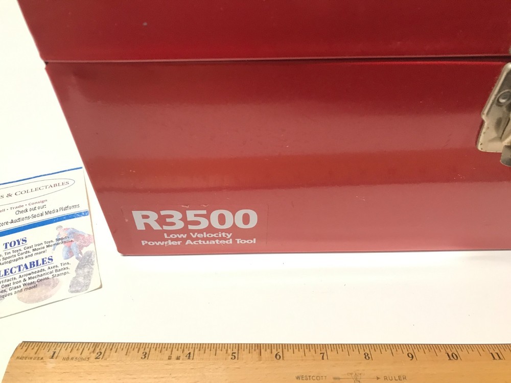 Powers Fasteners R3500 Powder Driven Actuated Fastener Tool with Case & Extras