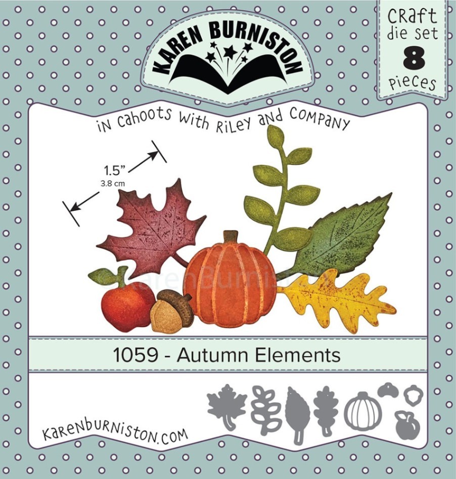 Karen Burniston Die Set 1059 Autumn Elements
