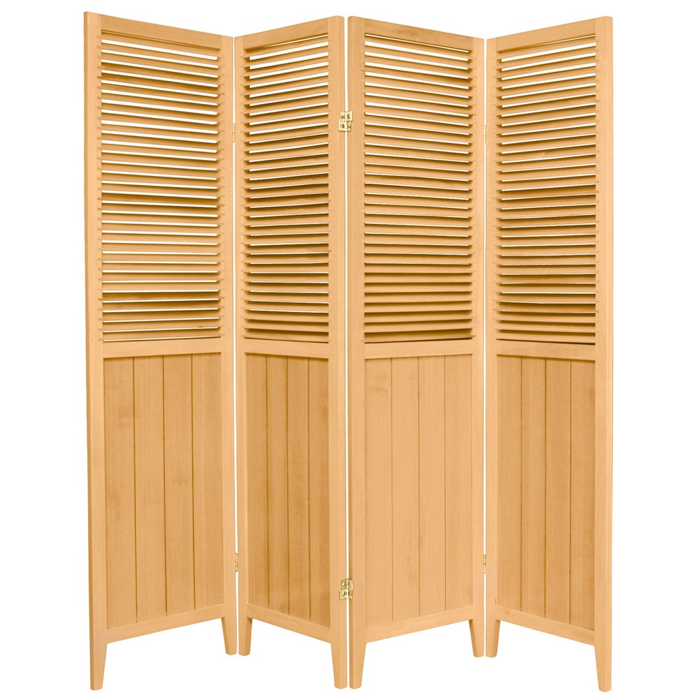 6 ft. Tall Beadboard Divider - Natural - 4 Panels