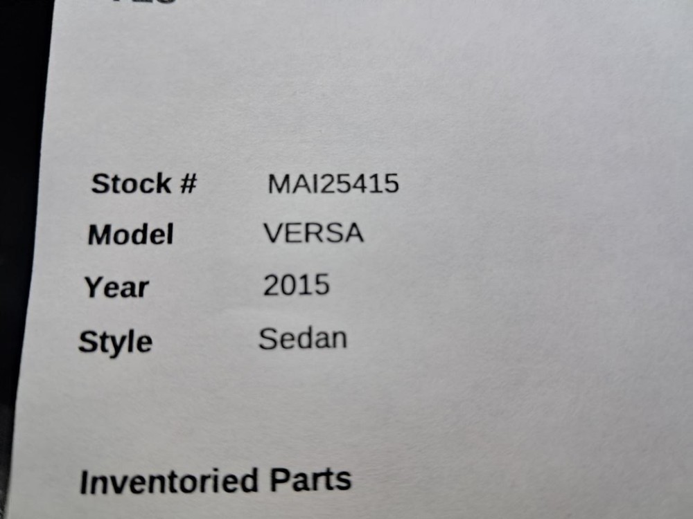 VERSA 2015 Glove Box 4808321