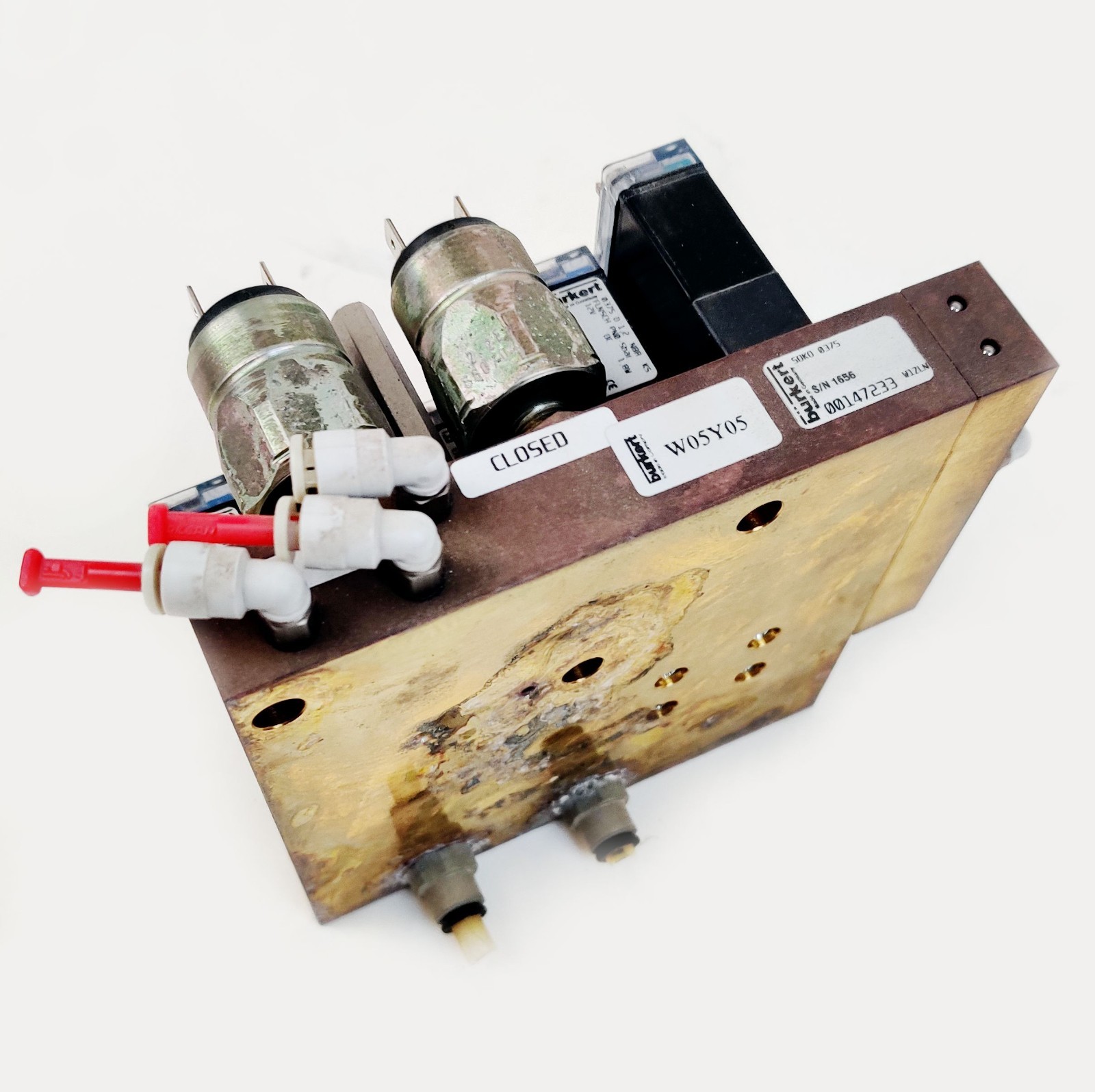 PerkinElmer AAnalyst 700 800 Manifold Solenoid Valves for Gasbox B3120698 Tested