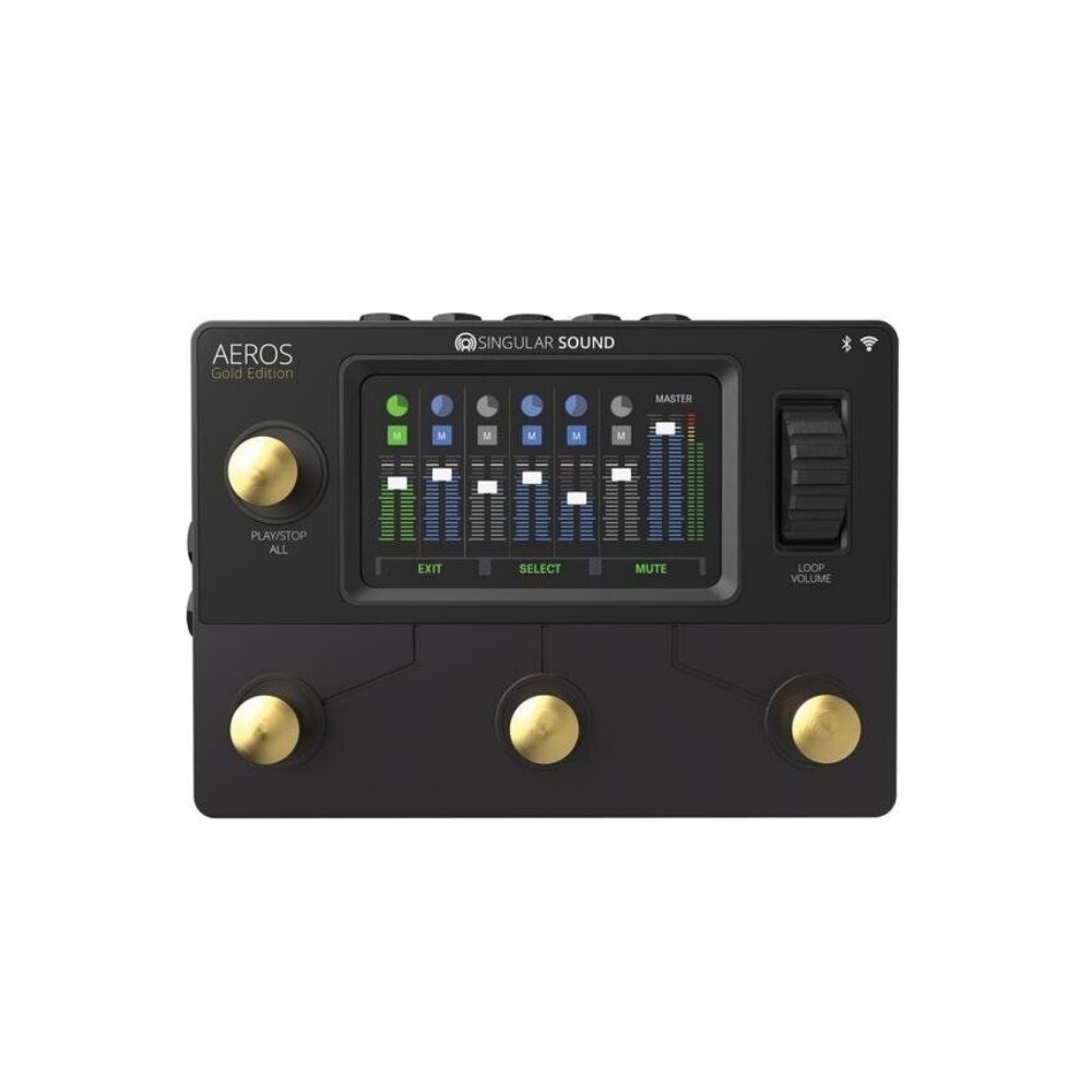 SINGULAR SOUND AEROS LOOP STUDIO GOLD EDITION 6-TR Bluetooth Touchscreen Looper