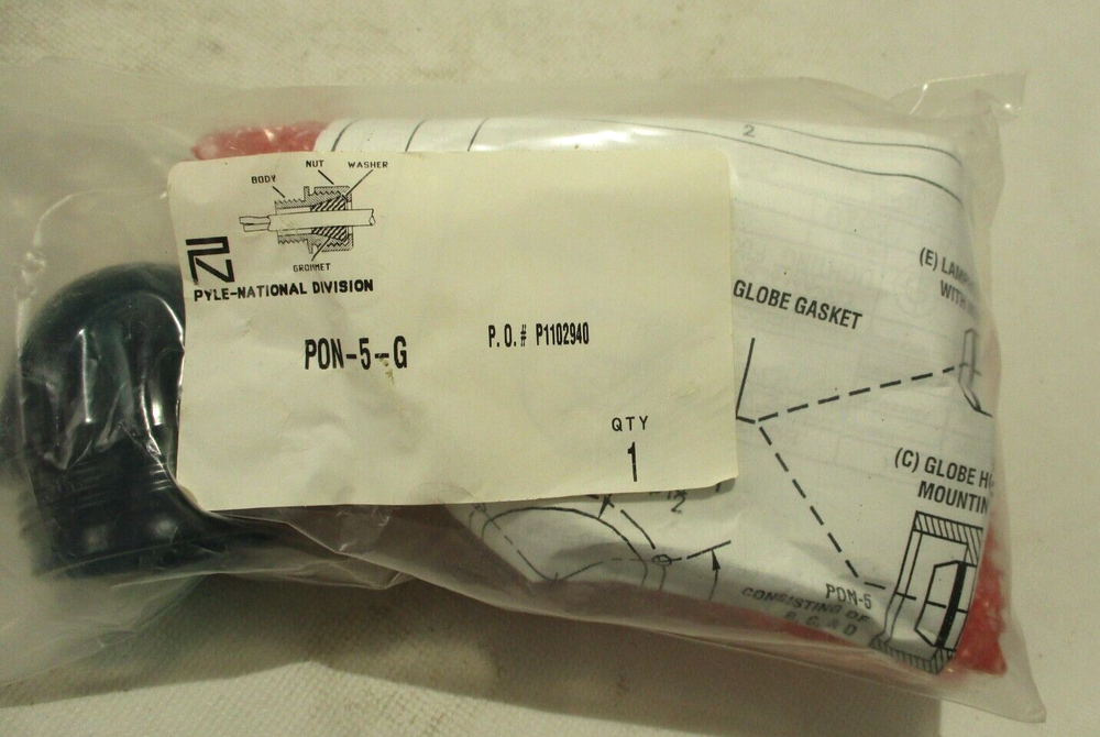 NEW PYLE-NATIONAL PON-5-G GREEN INDICATOR LIGHT ASSEMBLY