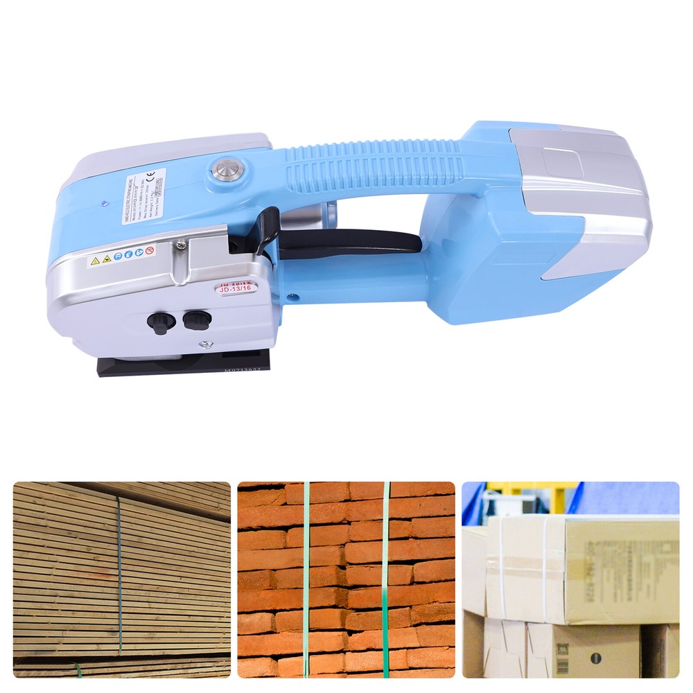 Electric PP/PET Strapper Strapping Device Handheld Packing Tool Battery Powered
