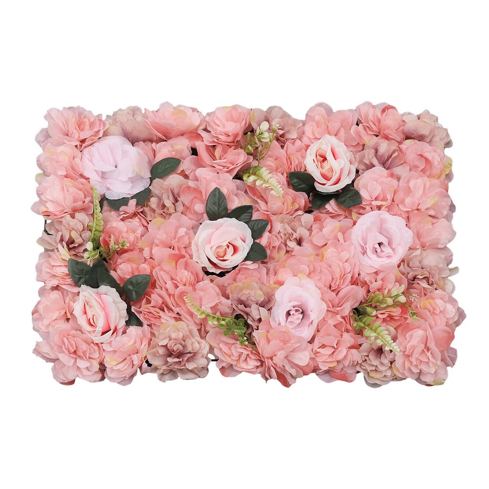12 Pcs Flower Wall Panel, Artificial Flower Backdrop, Flower Panels for Backdrop
