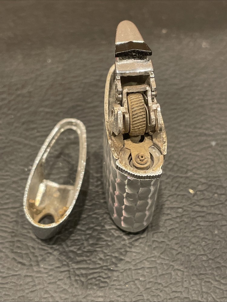 Vintage Ronson Butane Lighter Removable Flint